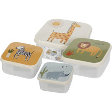 Excellent Houseware Komplet pojemnik&oacute;w na żywność dla dzieci, 4 sztuki
