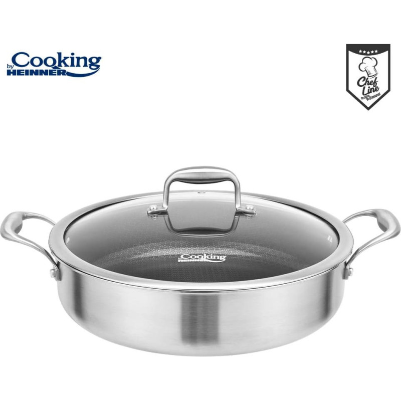 Pot stainless steel with ceramic coating 4.8L 30x7.8cm HR-MRK-30C HEINNER