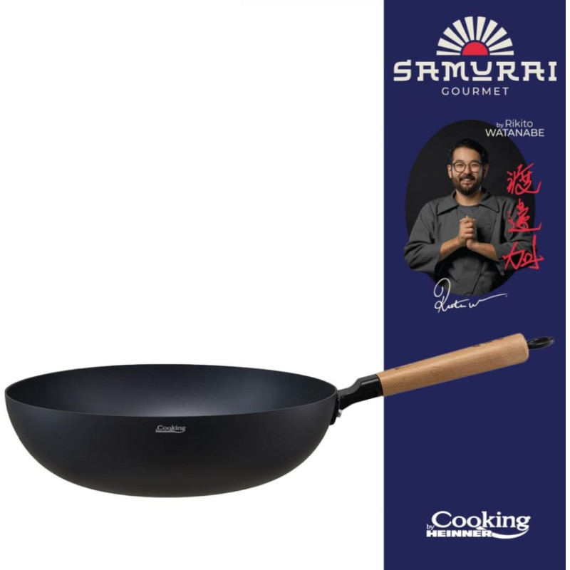 Wok pan aluminum with ceramic coating 32x9cm HR-SNT-W32 HEINNER