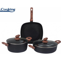 Cooking set aluminum with non-stick coating 5pcs HR-BET-5MLT HEINNER