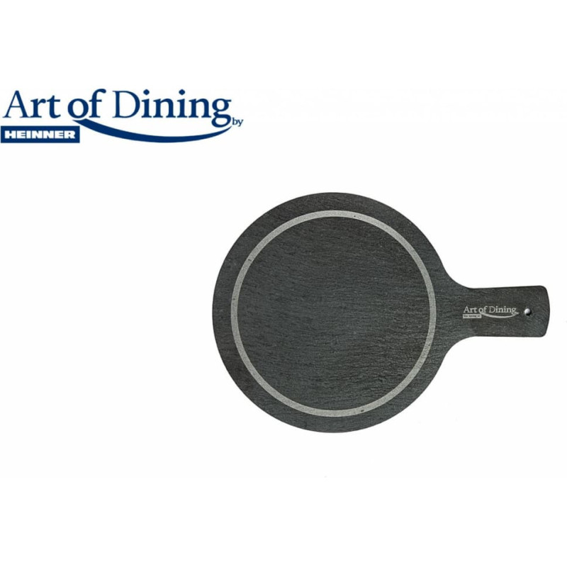 Natural stone serving plate with handle 28x20cm HR-JT-2819 HEINNER