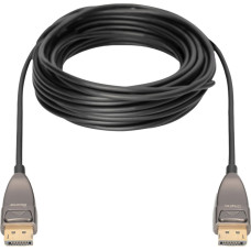 Digitus DisplayPort AOC Hybrid Fiber Optic Cable, UHD 8K (black, 30 meters)
