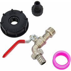 Awtools AW DOUBLE GARDEN LEVER TAP 1/2" GZ 3/4" MAUSER/ ZINC NICKEL-PLATED