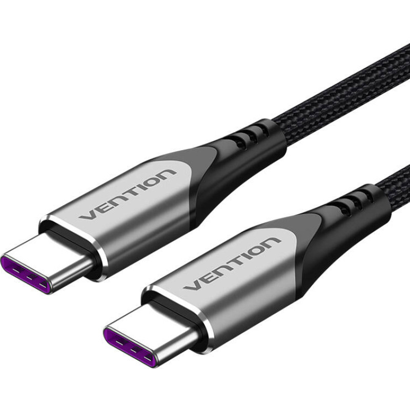 Vention USB-C 2.0 to USB-C Cable Vention TAEHD 0.5m PD 100W Gray