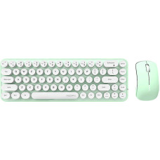 Mofii Wireless keyboard + mouse set MOFII Bean 2.4G (White-Green)