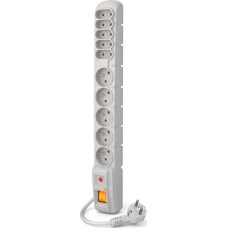 Acar Power strip Acar S10 overvoltage 10 sockets 3 m grey (W0132)