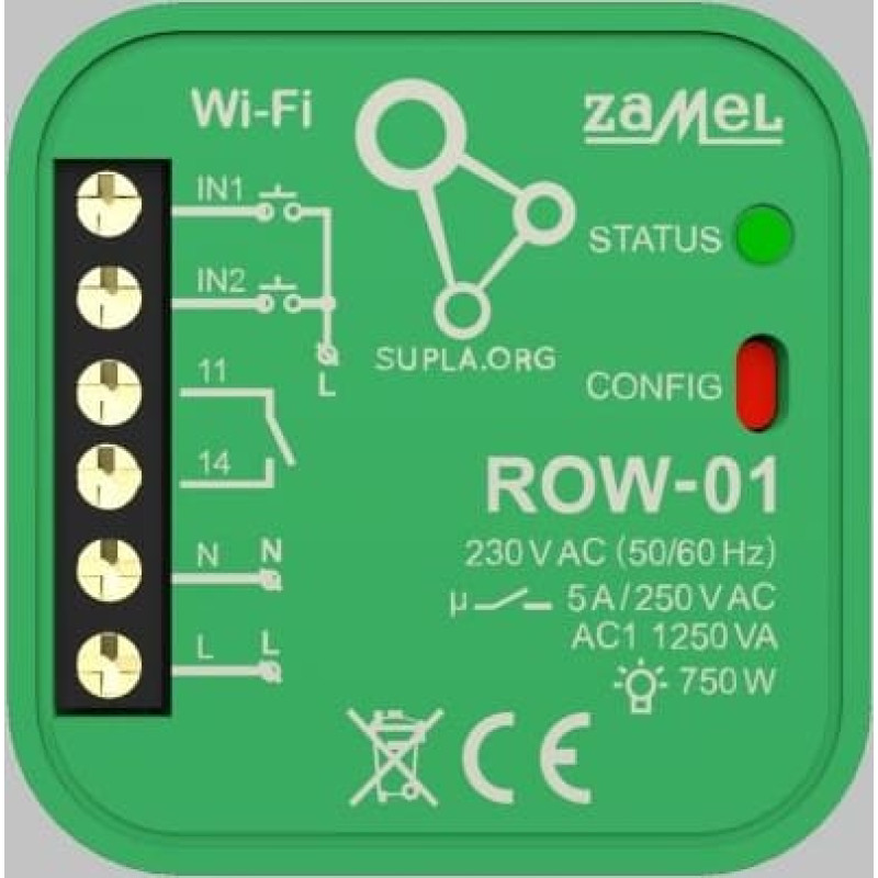 Zamel Wi-Fi receiver Zamel 1-channel 2-way type ROW-01 (SPL10000001)