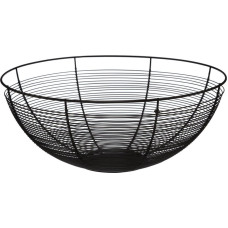 5Five Czarny kosz METALOWY 32 cm Na owoce warzywa Patera