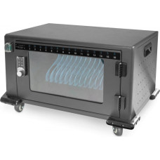 Digitus mobile charging cabinet, 16 charging stations, for tablets up to 14" (black, incl. USB, fan)