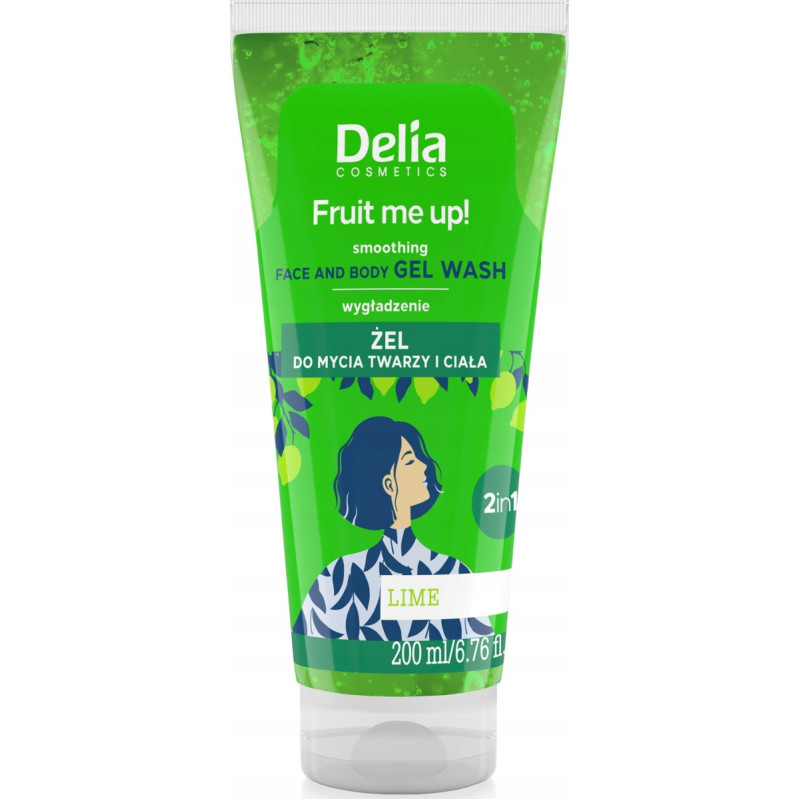 Delia DELIA_Fruit Me Up! żel do mycia twarzy i ciała Limonka 200ml