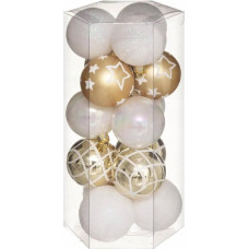 Atmosphera Zestaw bombek z tworzywa sztucznego, &Oslash; 5 cm, 15 szt.