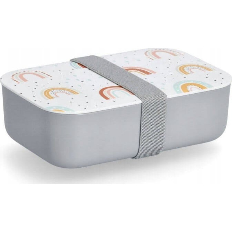 Zeller Plastikowy lunchbox RAINBOW, 19 x 12,5 x 6,5 cm