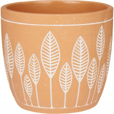 Ibergarden Osłonki na doniczki z terakoty LEAVES