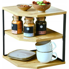 Kesper Narożna p&oacute;łka kuchenna z trzema p&oacute;łkami, 26 x 28 cm