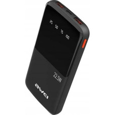 Awei Powerbank Awei AWEI PowerBank P10K 10000 mAh 22.5W czarny/black