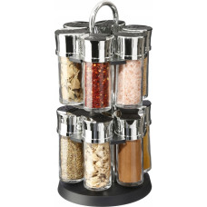 Secret De Gourmet Zestaw pojemnik&oacute;w z przyprawami, karuzela, 12 rodzaj&oacute;w