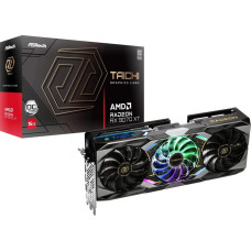 Asrock Radeon RX 9070 XT Taichi OC 16GB, graphics card black, RDNA4, GDDR6, 3x DisplayPort, 1x HDMI 2.1