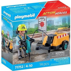 Playmobil Zestaw z figurkami Action Heroes 71752 Pracownik budowlany z młotem pneumatycznym