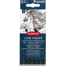 Derwent Cienkopisy Derwent Line Maker czarne 6