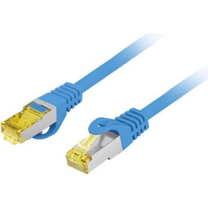 Lanberg PATCHCORD KAT.6A S/FTP LSZH CU 15M NIEBIESKI FLUKE PASSED LANBERG