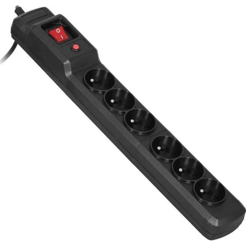 Activejet Power strip Activejet Combo overvoltage 6 sockets 5 m black