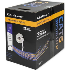 Qoltec Network cable Qoltec UTP | CAT6 | 305m | PCV grey