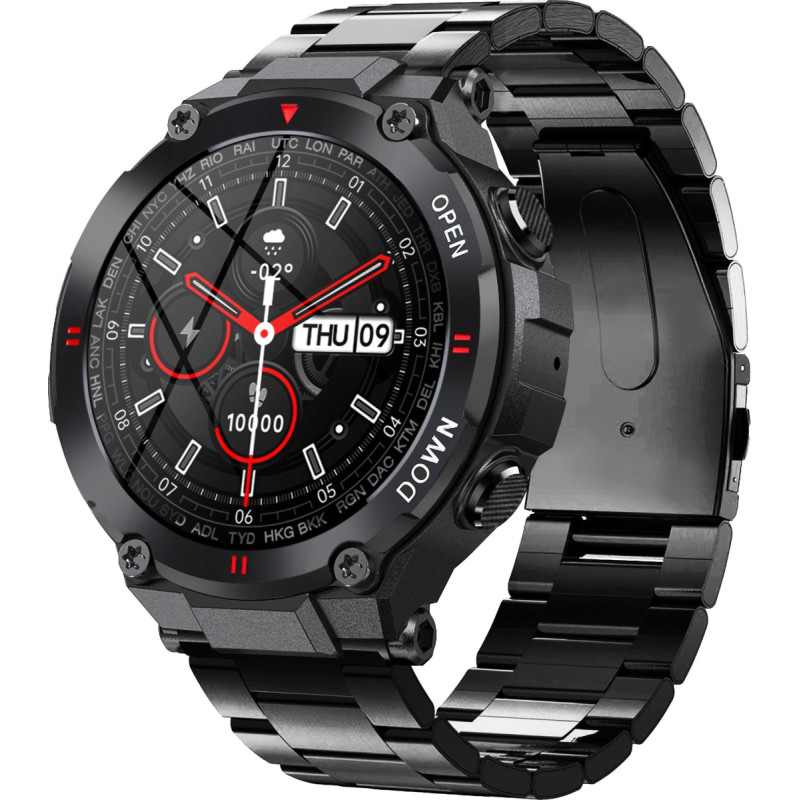 Gravity Smartwatch Gravity GT7-2 Czarny  (18733)