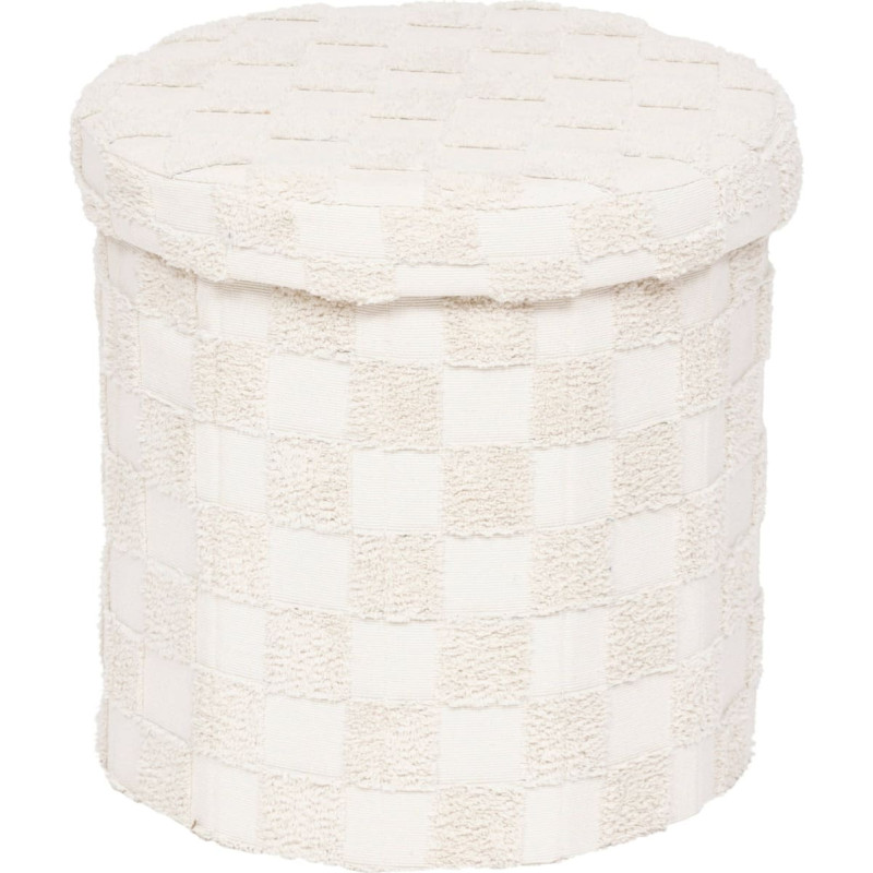 Atmosphera Pufa okrągła składana PASTI tuftowana, &Oslash; 38 cm