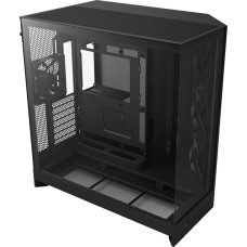 Nzxt H9 Flow, tower case black (matte), tempered glass x 2