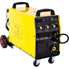 Magnum PÓŁAUTOMAT SPAW.INV. MIG 200/2 MMA KN IGBT 230/400V 200A/60% MB15/3, PODWOZIE,DIGIT/REG/IND,MMAR,GP25, kableMMA(OS25)-2m, D100/D200