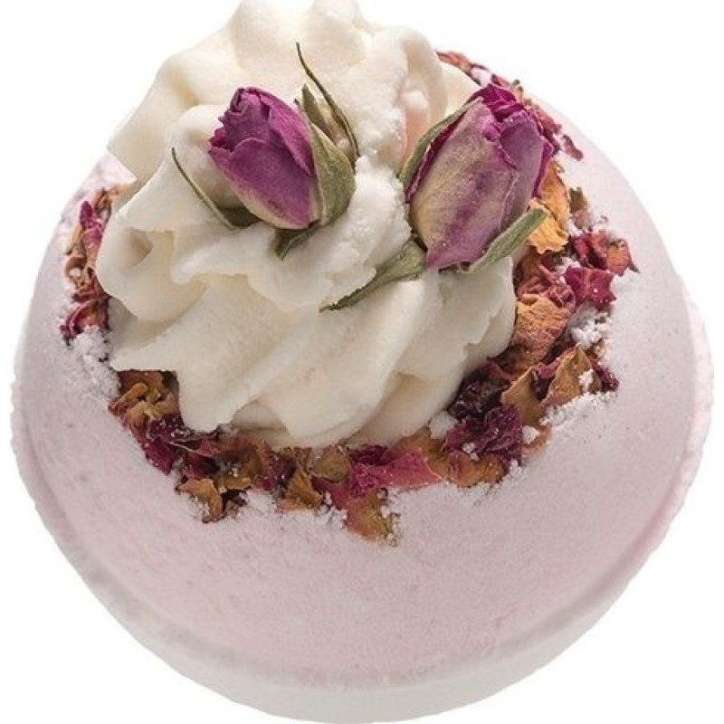 Bomb Cosmetics Wild Rose sparkling bath ball 160g