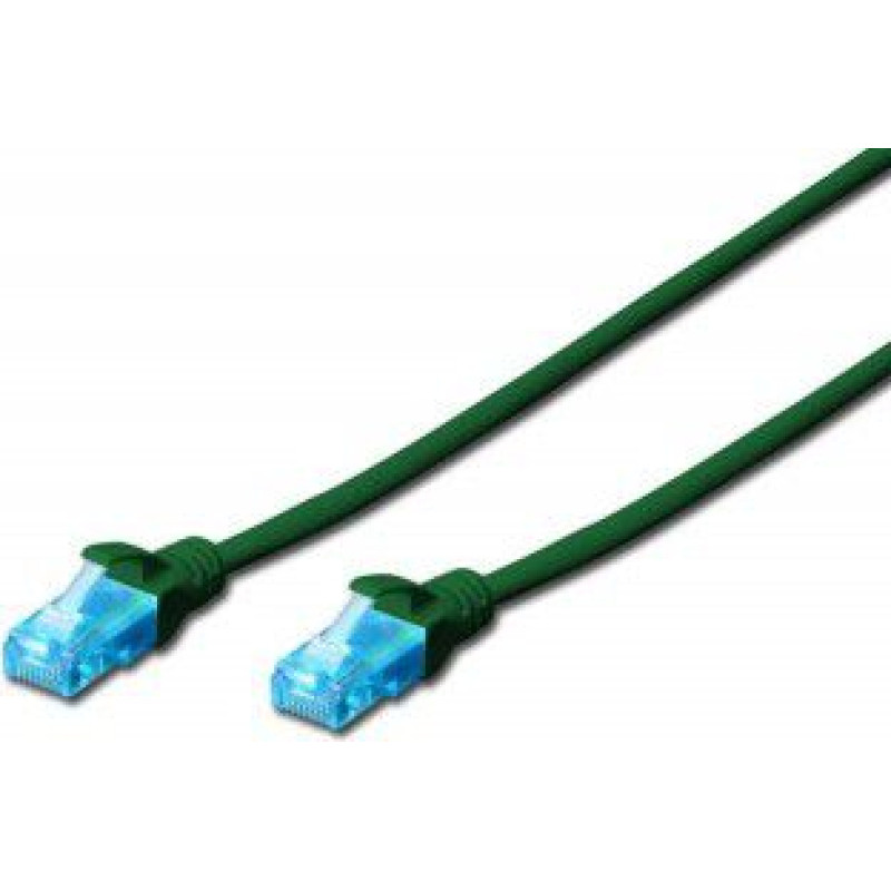 Digitus Patch cord U/UTP cat.5e PVC 0.5m green (DK-1512-005/G)
