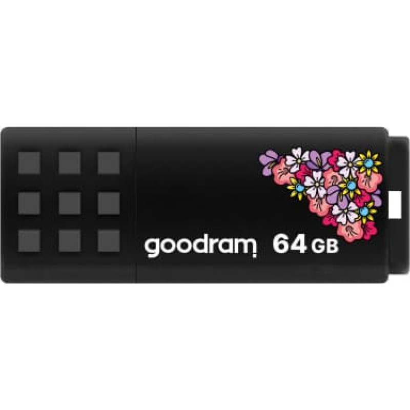 Goodram memory USB UME2 SPRING 64GB USB 2.0 Black USB zibatmiņa USB Type-A Melns