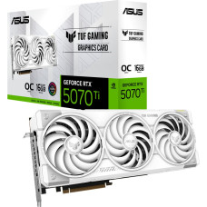 Asus GeForce RTX 5070 Ti TUF GAMING OC WHITE Edition, graphics card DLSS 4, 3x DisplayPort, 2x HDMI 2.1
