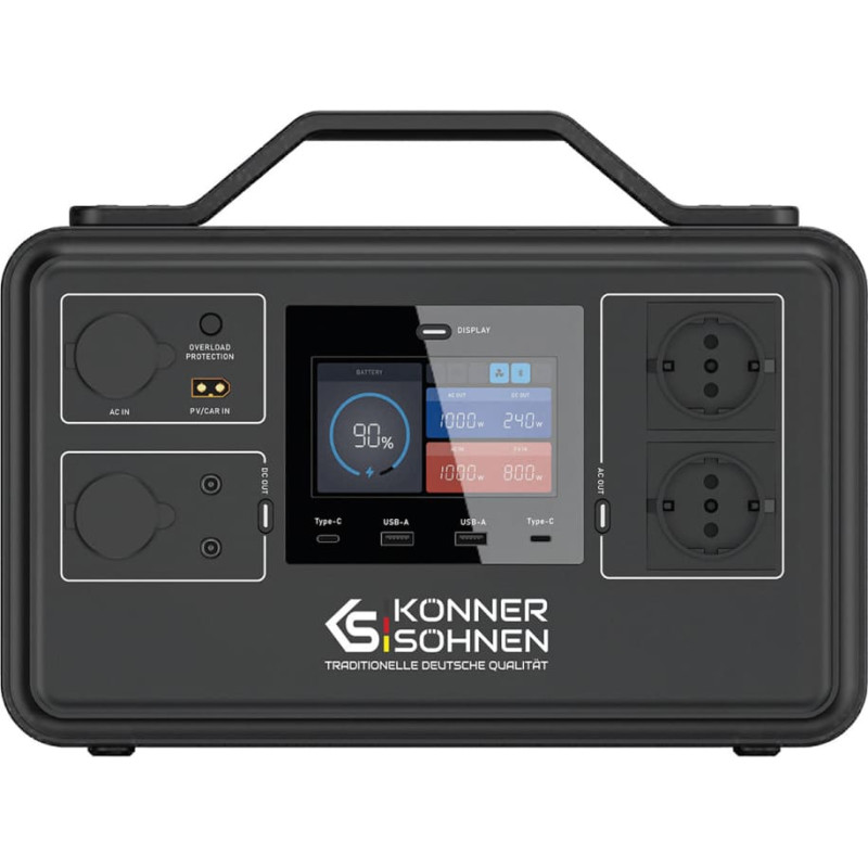 Portable power station, 1200W, KS 1200PS, KONNER & SOHNEN