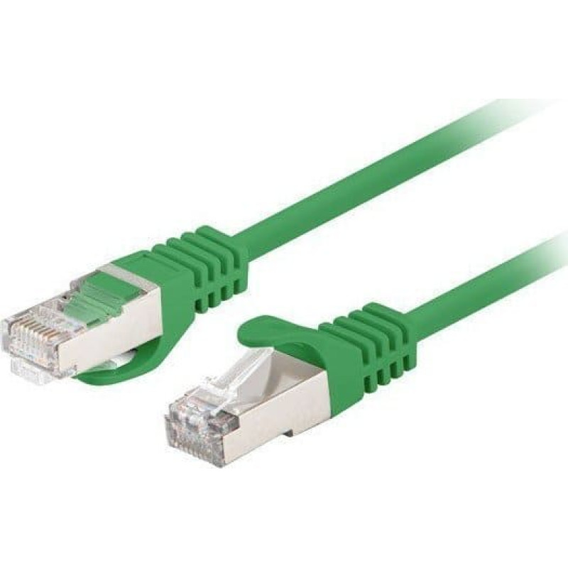 Lanberg PATCHCORD CAT.6 FTP 0.5M GREEN FLUKE PASSED LANBERG 10-PACK