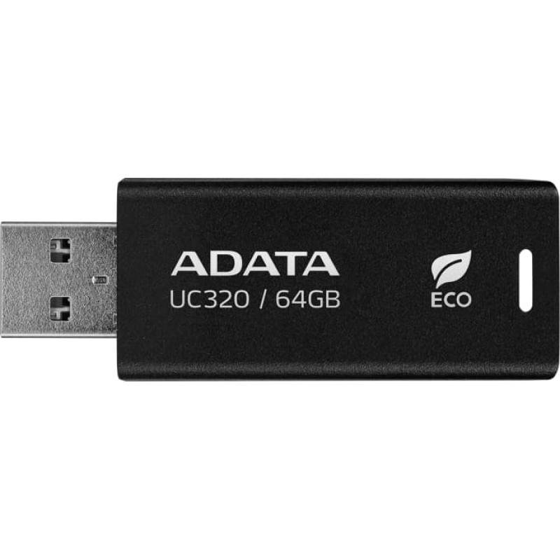 Adata MEMORY DRIVE FLASH USB3.2 64GB/BLACK UC320-64G-RBK/BK ADATA