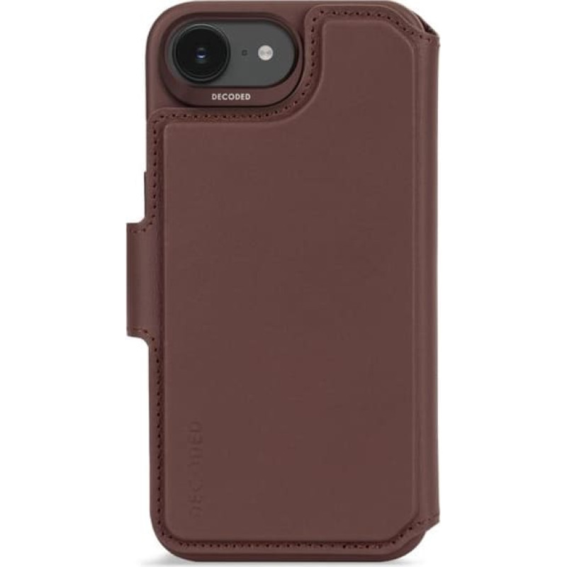 Decoded Leather Detachable Wallet iP 16e Chocolate Brown