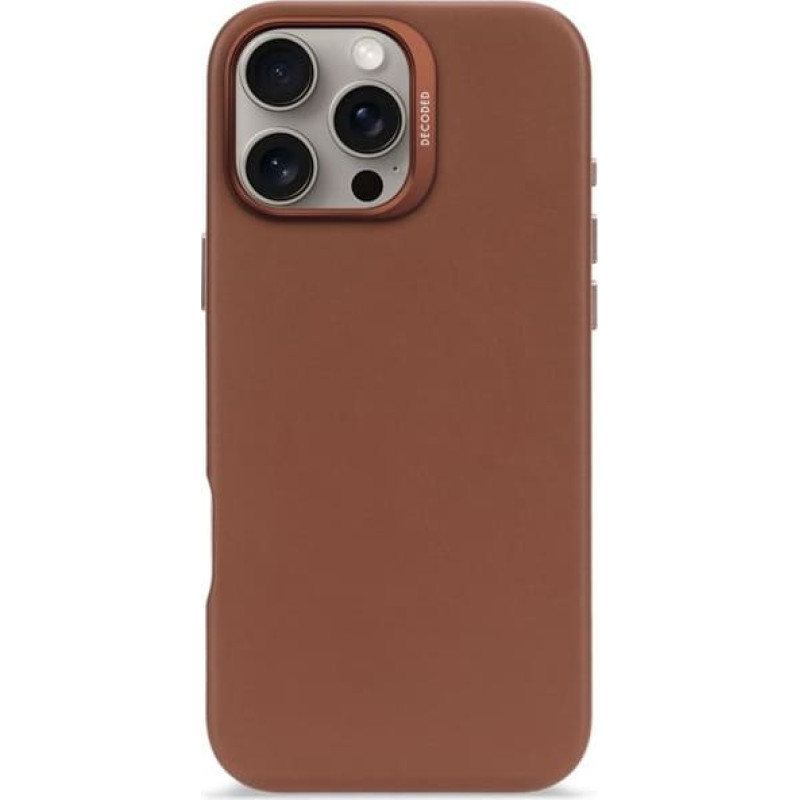 Decoded Leather Backcover iPhone 16 Pro Max Tan