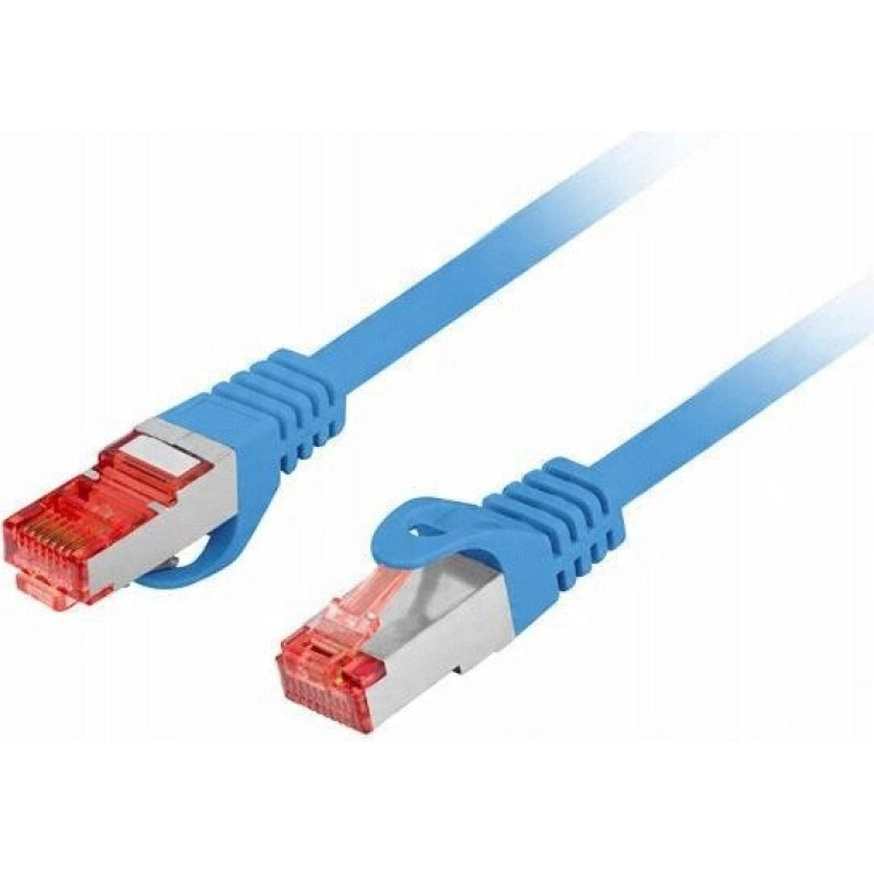 Lanberg Patchcord Lanberg S/FTP kat.6 0,25m LSZH CU fluke passed niebieski