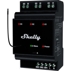 Shelly Qubino Wave Pro 3 Z-Wave 3 channel DIN rail relay