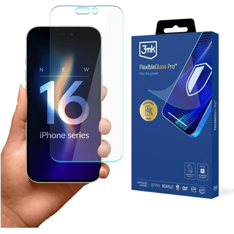 3MK Szkło hybrydowe 3MK FlexibleGlass Pro    v2.0 do Apple iPhone 16 Pro