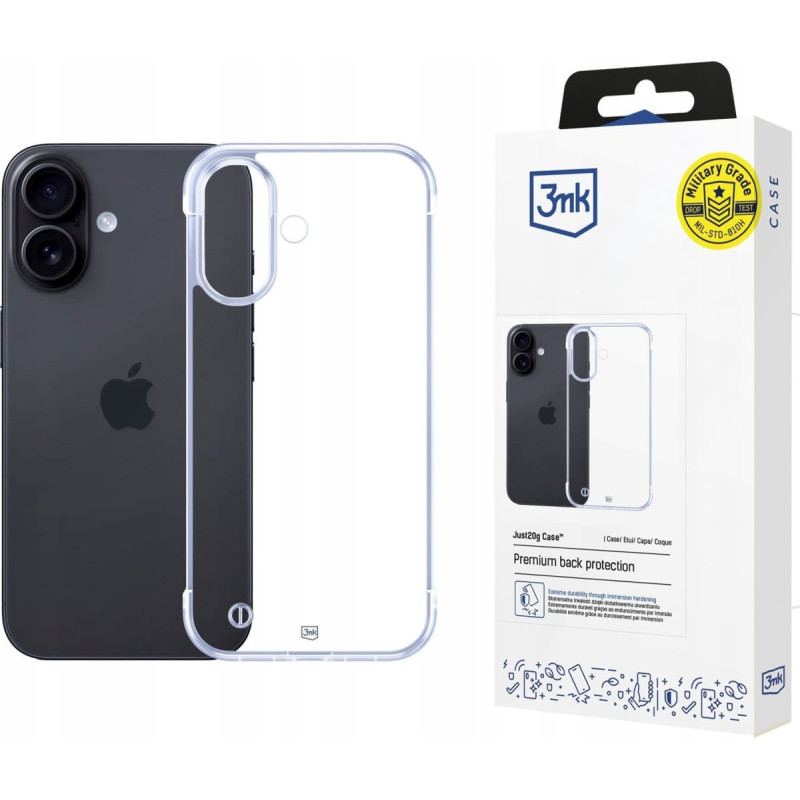 3MK Etui Just20g Clear Case do Apple iPhone 16