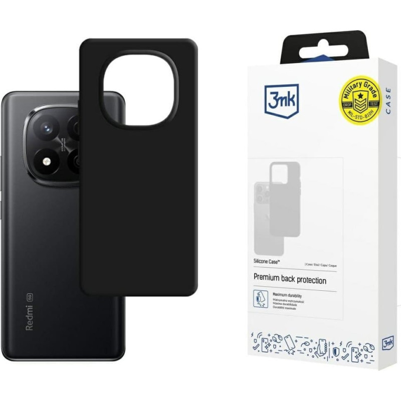 3MK Etui 3MK Silicone Case do Xiaomi Redmi   Note 14 Pro+ czarny