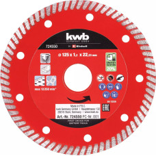 Einhell diamond cutting disc thin, O 125 x 1.4mm for cordless angle grinders with M14 bore