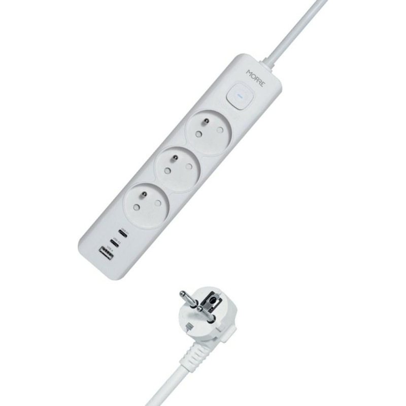 Tiross MORRE LISTWA ZASILAJĄCA 3G USB, 2xUSB-C,1,5m