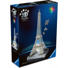 Ravensburger 3D Puzzle Iconics: Eiffel Tower - with light 216 pieces