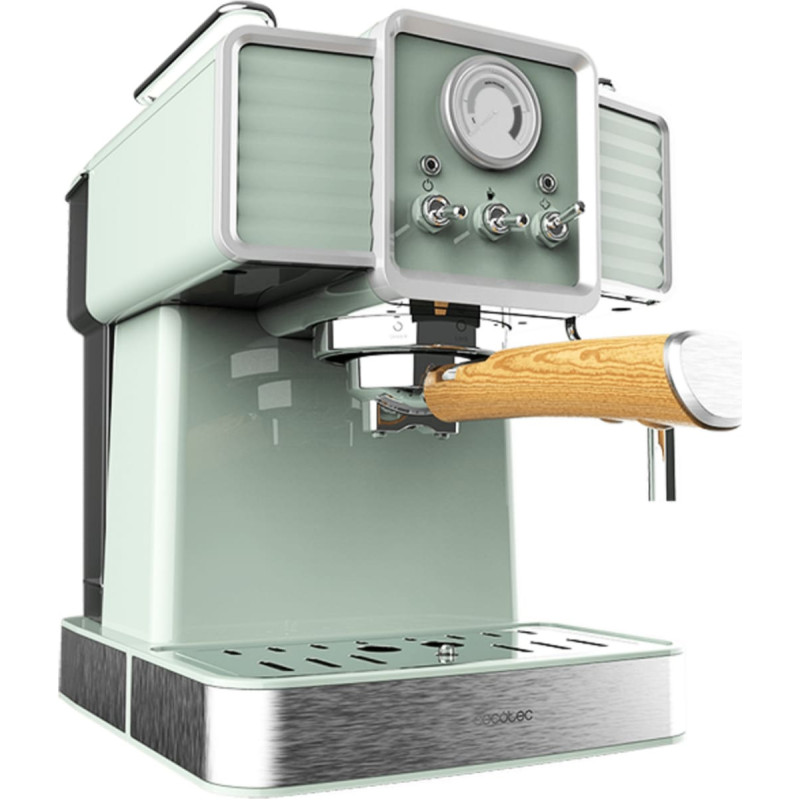 Cecotec Power Espresso 20 Tradizionale, espresso machine light green, 20 bar