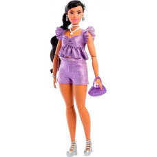 Mattel Barbie Barbie Deluxe Style in purple metallic outfit, doll
