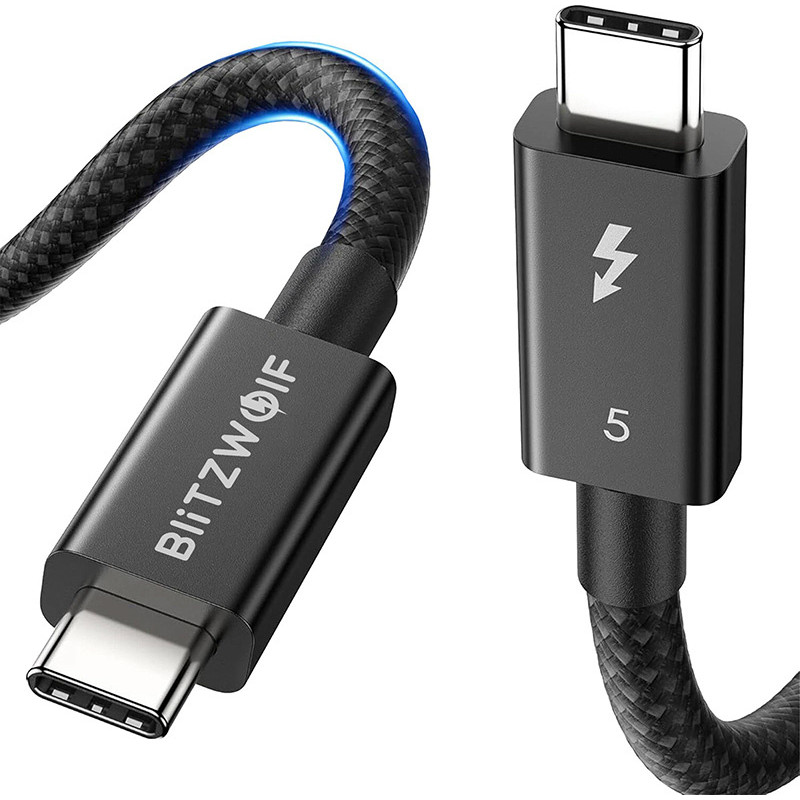 Blitzwolf BW-HDC8 240W USB-C to USB-C cable, 0,.5m (black)